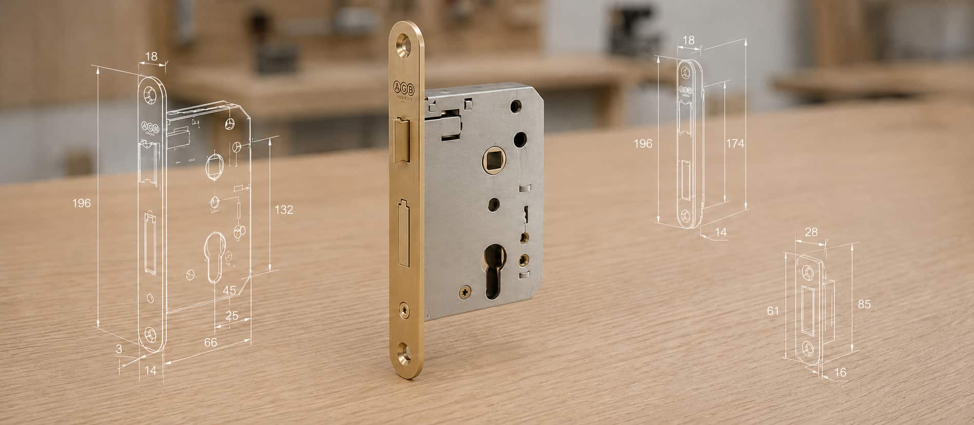 Applicazione ferramenta per porte blindate