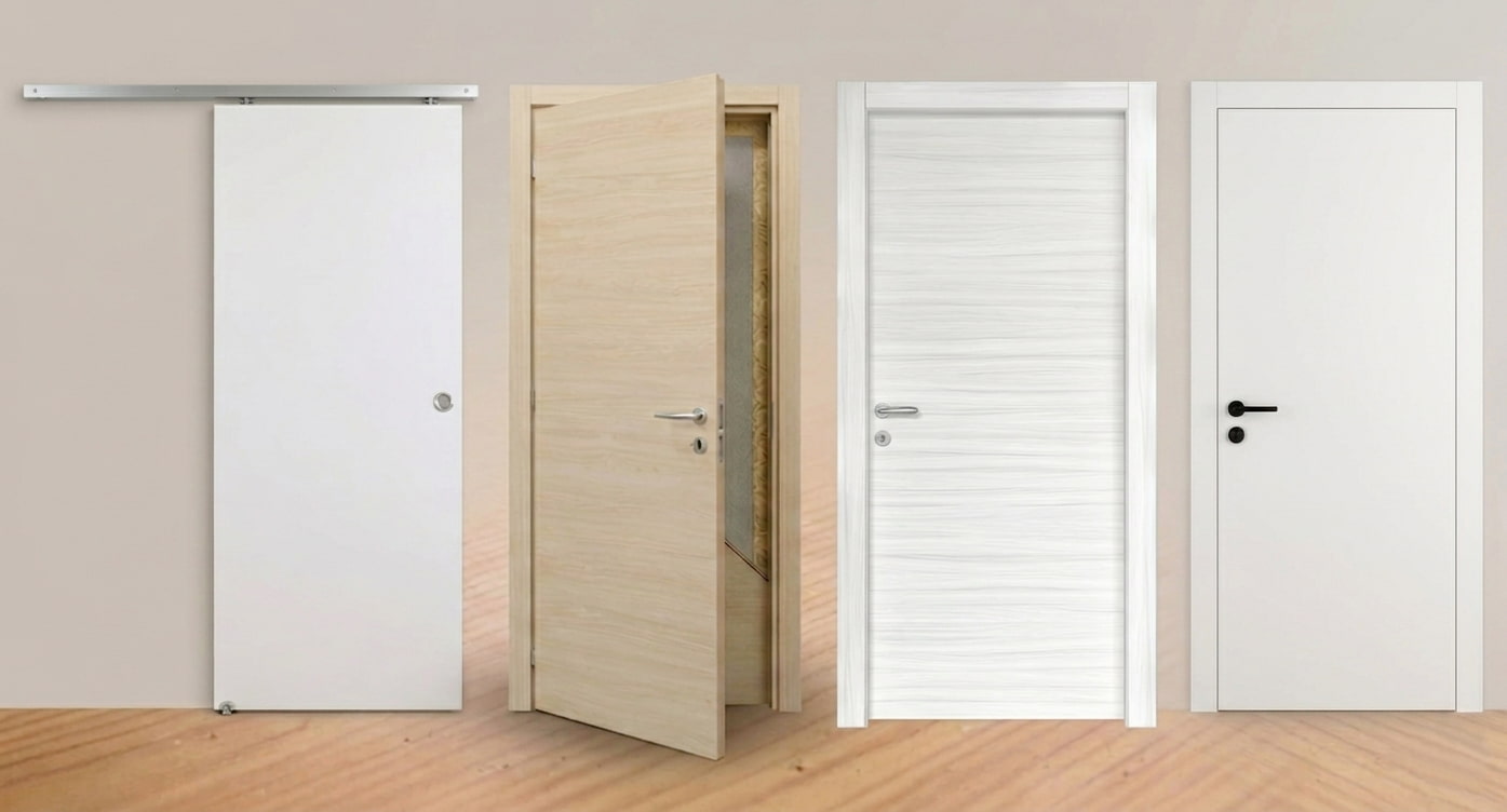 Porte interno arredo estetica moderne antiche casa stanza battente scomparsa scorrevoli filo