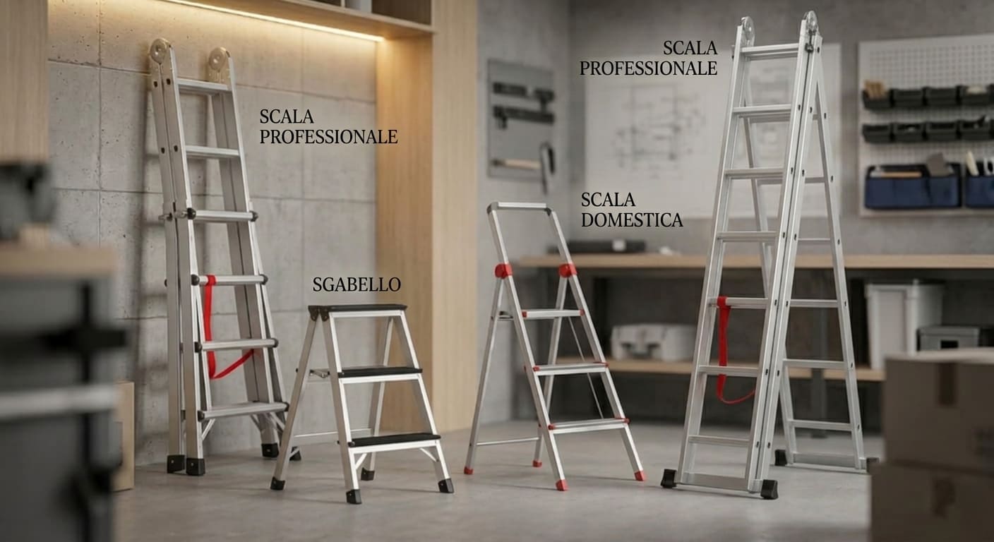 Scale scala professionale domestica sgabello alta bassa robusta