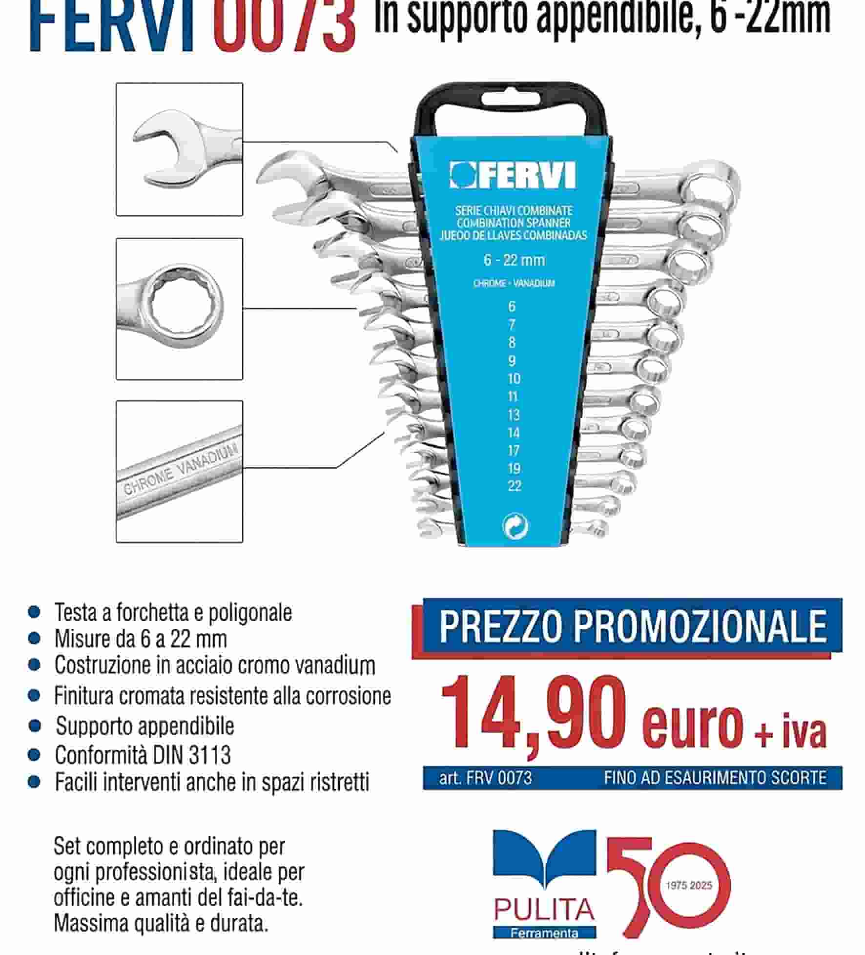 Set completo di chiavi combinate per ogni esigenza professionale e hobbistica
