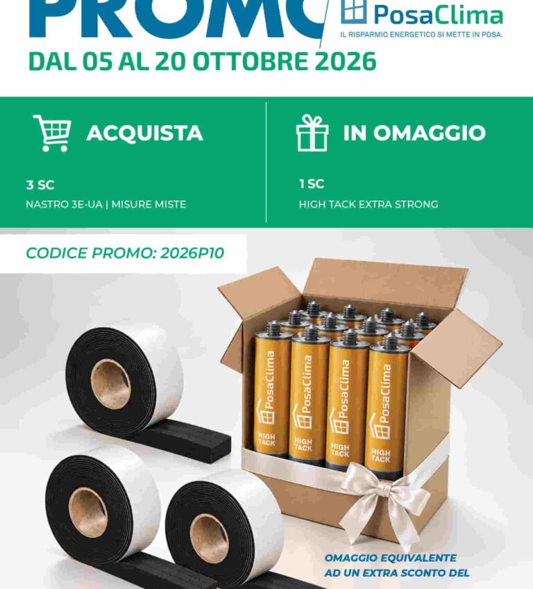 La promozione Posaclima&reg; di Ottobre: acquista, risparmia, ricevi in omaggio