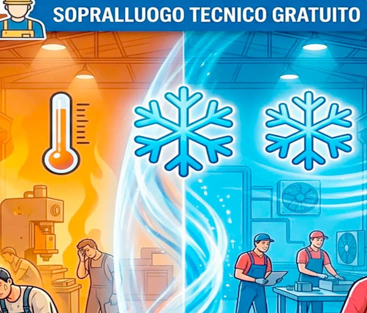 Raffresca la tua azienda risparmiando l'80%: prenota la visita tecnica gratuita - Pulita Ferramenta